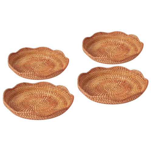 4Pièces Corbeille Tressée Pour Stockage Décor 2