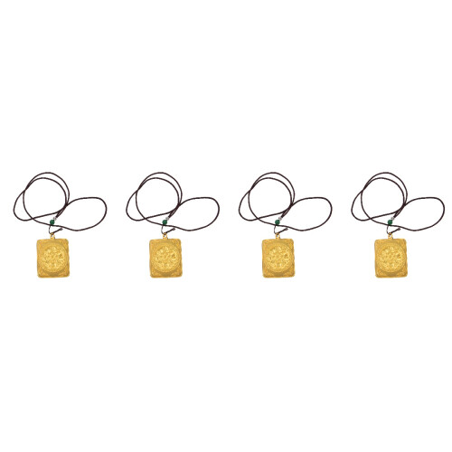 4Pièces Médaillons Thangkar Dorés Pour Rideaux Décoratifs 2