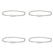 4X Retro Antique Vintage Pocket Watch Chain Silver