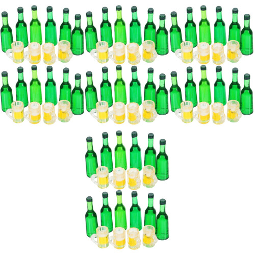 8Ensembles Accessoires Miniatures Bouteilles Bières Résine 1