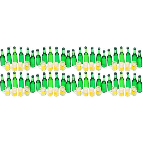 8Ensembles Accessoires Miniatures Bouteilles Bières Résine 2