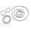 150PCS Universal Mix Cassette Tape Machine Belts Assorted Common Flat Rubber Belt for Recorders CD DVD Drive 6
