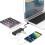 5X USB 3.0 Hub 4-Poorts Snelle, Slanke, Compacte Uitbreidingssplitter 10