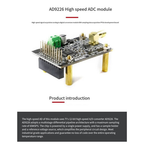4X AD9226 High Speed ADC Module Signal Acquisition Analog to Digital Conversion PCB 65M Sampling FPGA Development Board 2