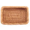 6X Hand-Woven Rectangular Rattan Wicker Basket Fruit Tea Snack Bread Picnic Cosmetic Storage Box S 5