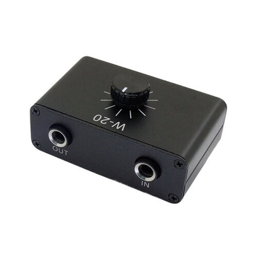 2X Musical Instrument Dynamic Microphone Volume Adjustment Attenuation Controller 1/4inTRS 6.35mm Interface 1