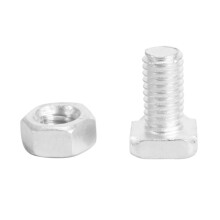 200 Pacchetti di Dadi e Bulloni per Serra Bulloni un Testa Quadrata Dadi Kit di Riparazione per Serra Parti di Ricambio Forniture da Giardino
