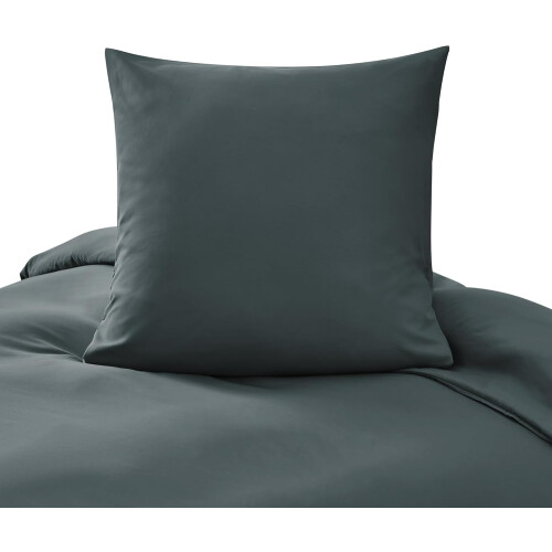 Breathable Microfiber Bedding Set 4-Piece Smooth Grey 140x200 cm — bedding 140x200, bedding set, microfiber bedding