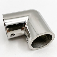 4X Boat Pipe Connector 316 Stainless Steel Marine Boat Yacht Hand Rail Fitting 90 Elbow Tube Connector Mount,25mm