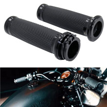 10x Universal 1Zoll 25Mm Handgriffe Motorrad Lenker Lenker für  Touring Sportster 883 1200 XR für  Schwarz