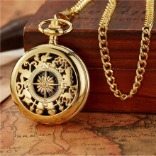 5X Golden New Compass, Outdoor Mountain Climbing Classic Style, Flip Compass Pocket Watch