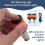 4Pcs Electric Scooter Handlebar Lights, LED Warning Light,Waterproof Turn Signal Lights 10