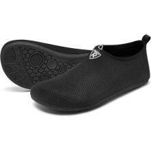 Scarpe da scoglio Racqua per spiaggia ricci di mare nuoto asciugatura rapida nere 46/47 — scarpette scogli, scarpe surf