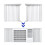 4X Window Air Conditioner Side Panels with Frame, Adjustable Insulation AC Side Panel,Frame Included 8
