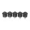40 Pcs SPST Black Button /Off Round Rocker  AC 6A/125V 3A/250V 2