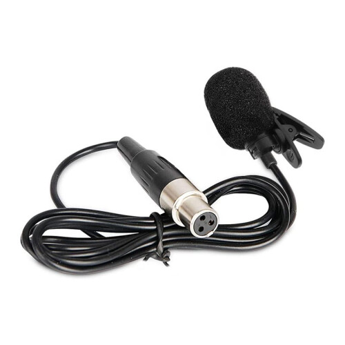 3X Microfono Lavalier Professionale per Trasmettitore Bodypack Wireless Amost  3 Pin XLR 2