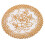 18 Exquisite Gold-Tone Flower Dinning Table COASTERS SET 6