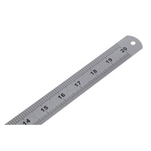 10X Double Side Scale Stainless Steel Straight Ruler Measuring Tool 50cm