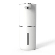 2X Distributeur de Savon Mural Vertical Rechargeable Sans Contact à Détection D'Énergie Domestique, Multi-Vitesses