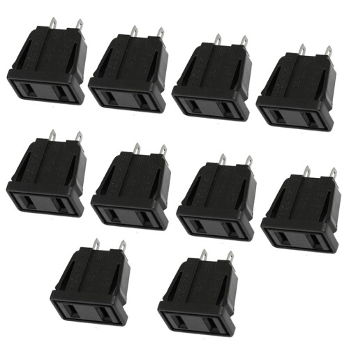 100 X US Type Panel Mounting AC Power Socket Outlet AC 250V 10A 2