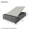 (Grey, 90x200cm) Lit capitonné avec USB-C et rangement intégré sans matelas 3