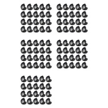 100 Almohadillas Tinta para Huellas Dactilares, Almohadillas Tinta para Sellos Negros, Suministros para Notario, Identificación Seguridad,