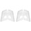 2 Pair Left+Right for  B5(Low-Profile 03-07)Headlight Lens Cover  Light Lamp Lampshade Front Light Shell Cover 1