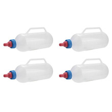 4X 1L Lamb Nursing Bottle Feeding Goat Milk Bottle with Handle Plastic Durable