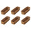 6X Desktop Cutlery Storage Basket Woven Basket Restaurant Tableware Drain Storage Box Tableware Storage Basket, Brown 1