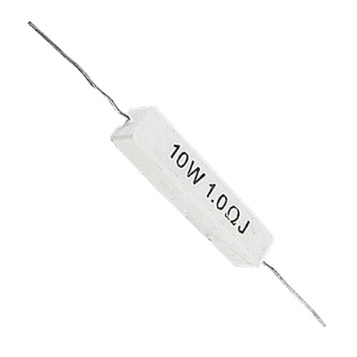 1.0 Ohm 10W Wirewound Ceramic Cement Resistor 15 Pcs 2