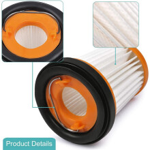 9x Filtro de Repuesto para ION W1, Filtro de Tela Inalámbrico, Filtro de Aspiradora de Mano, para W1 WV200 WV201 WV205 Piezas