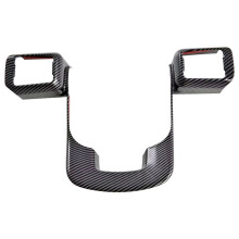 For Santa Fe MX5 2023 2024 Carbon Fiber Car Steering Wheel Panel Cover Trim Accessories
