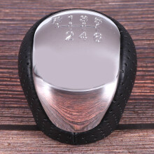 SPORT Perforated Leather Gear Knob Chrome 6-Speed for I30 IX35 Tucson