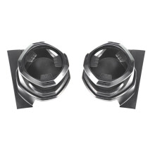 Left/Right Multi-Function Car Window Cup Holder Drinks Holders for F150 2015-2023 Black+Silver