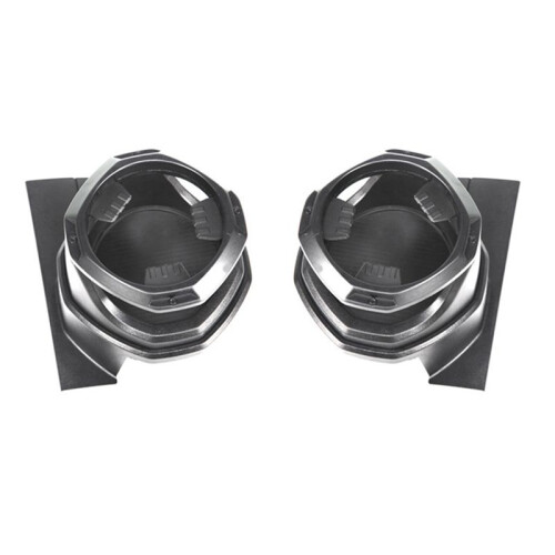 Left/Right Multi-Function Car Window Cup Holder Drinks Holders for  F150 2015-2023 Black+Silver