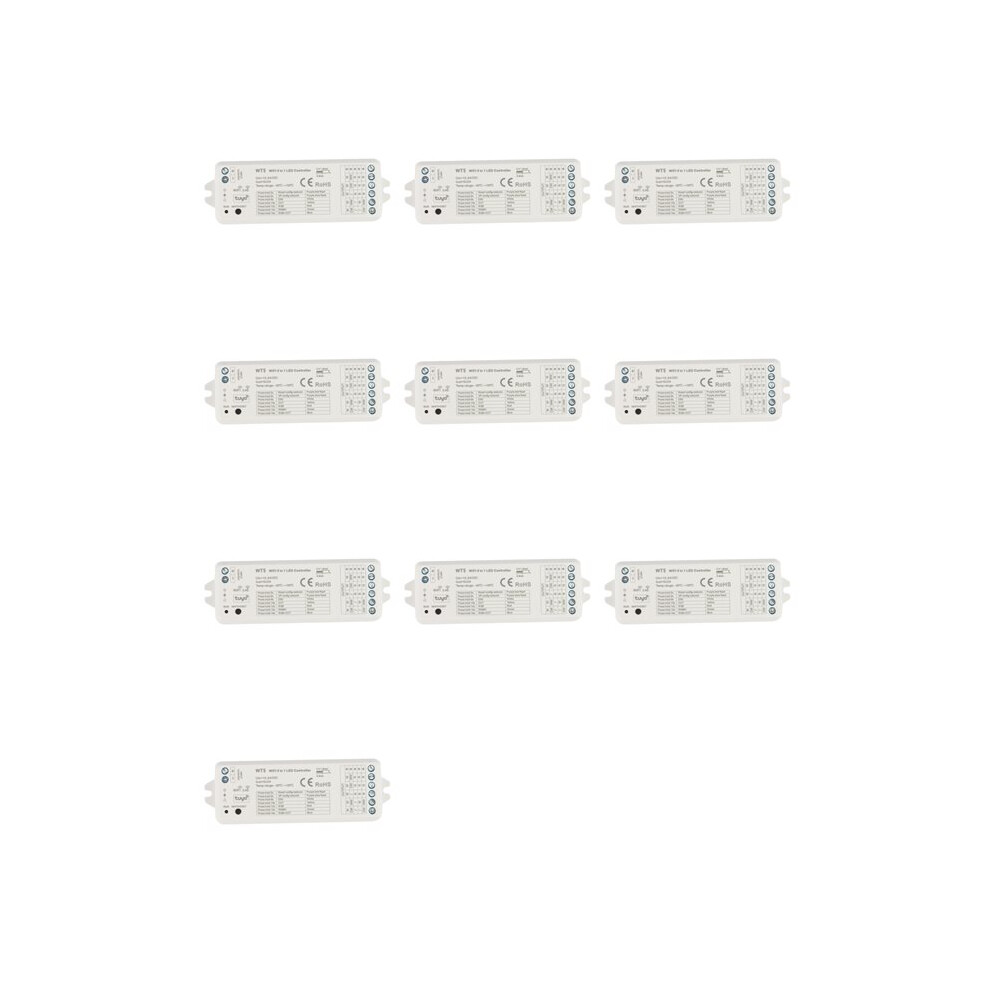 10X Tuya Led Controller 5 In 1 Dimmer Cct Rgb Rgbw Rgbww Rgbcct Strip Life Wifi 2.4G Rf Remote Controller 12-24V 6032573869160