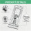 3X No-Flip Drywall Pole Sander  with Quick Release Clips, Universal Thread for Wall and Ceiling Sanding 5
