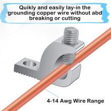 Pool Bonding Lug,Lay in Connector Lay in Lugs with Conductivity Aluminum for Swimming Pool,4-14 Wire Range(30 Packs)