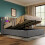 (Grey, 90x200cm) Lit double avec lampe de lecture, charge USB et rangement sans matelas 7