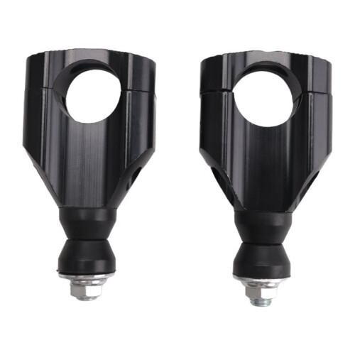 4PCS 11/8 Inch 28mm CNC Motorcycle Handlebar Mount Riser Clamp Aluminium HandleBar Mounts Clamp Riser Black 1