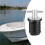 3X Marine Boat Drain Plug T-Handle Screw Adjustable Rubber Deck Drain Plug,Silver 19MM 5