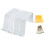 Downspout Adapter Gutter Downspout Strap 3X4 Leader Strap 3X4 (8 Pack) (White) 3