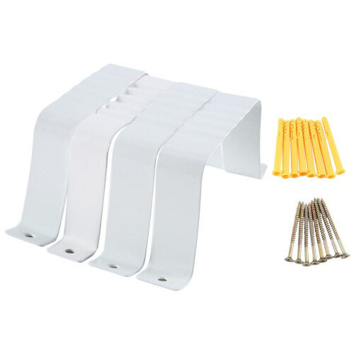 Downspout Adapter Gutter Downspout Strap 3X4 Leader Strap 3X4 (8 Pack) (White) 2