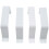 Downspout Adapter Gutter Downspout Strap 3X4 Leader Strap 3X4 (8 Pack) (White) 8