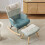 (Multicolor, 95 x 83 x 65.5cm) Fauteuil à bascule avec repose-pieds et structure renforcée 2