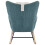 (Multicolor, 95 x 83 x 65.5cm) Fauteuil à bascule avec repose-pieds et structure renforcée 4