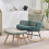 (Multicolor, 95 x 83 x 65.5cm) Fauteuil à bascule avec repose-pieds et structure renforcée 10