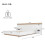 (140x200cm) Lit double avec tables LED, USB-C et ensemble chambre sans matelas 3