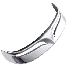 Motorcycle Chrome Rear Mud Flap Trailing Cover Mudguard Flare Trim Tip for 2007-2016 Flstf Softail