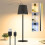 USB Rechargeable Table Decor LED Lamp 3 Color Dimmable for Room Ambient Night Lighting Bedside Desktop Lights A 2